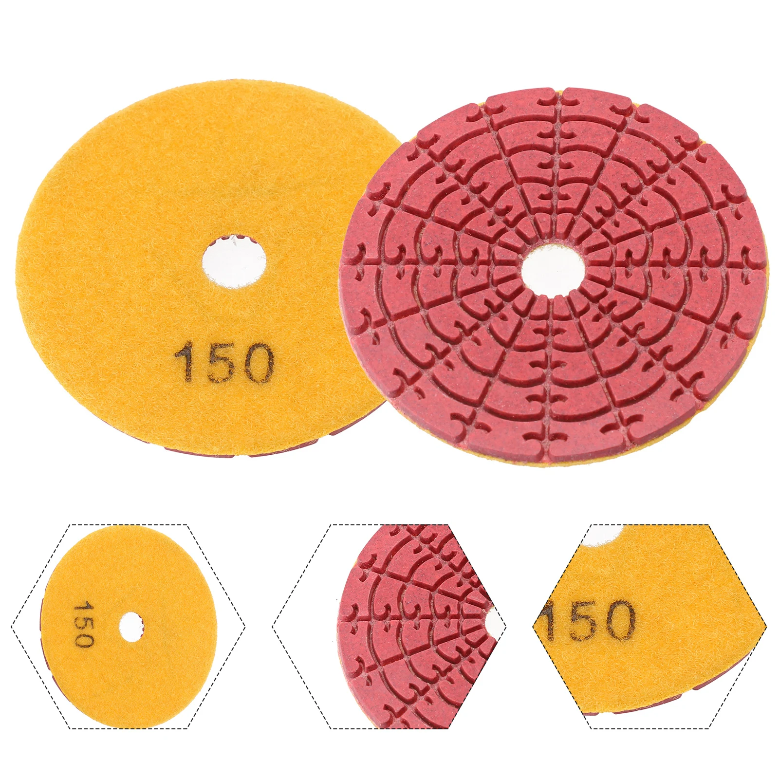 

100mm 4inch Diamond Polishing Pads Wet Dry Buff Disc Abrasive For Sanding Marble Granite Concrete Grinding Countertop Stone