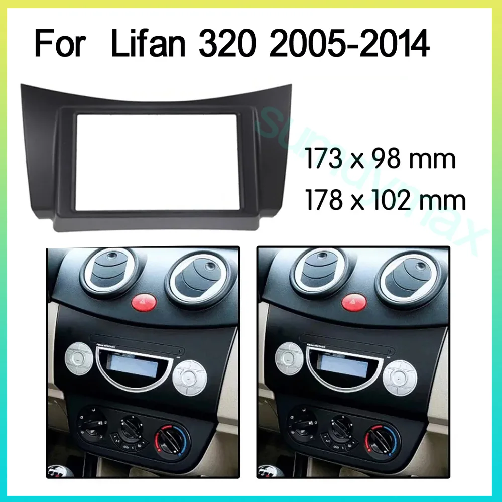 

Double Din car car panel Trim Dashboard Panel Kit For Lifan 320 2005-2014 car panel Dask Kit Fascia Frames