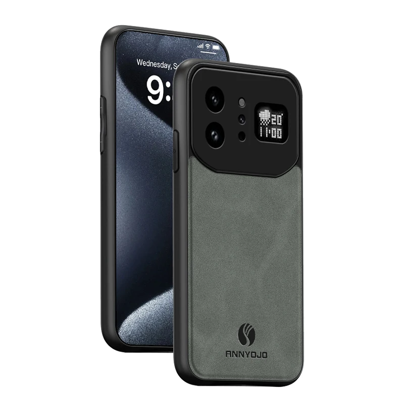 Noble Leather Sheepskin Bark Magnetic Shockproof Phone Case