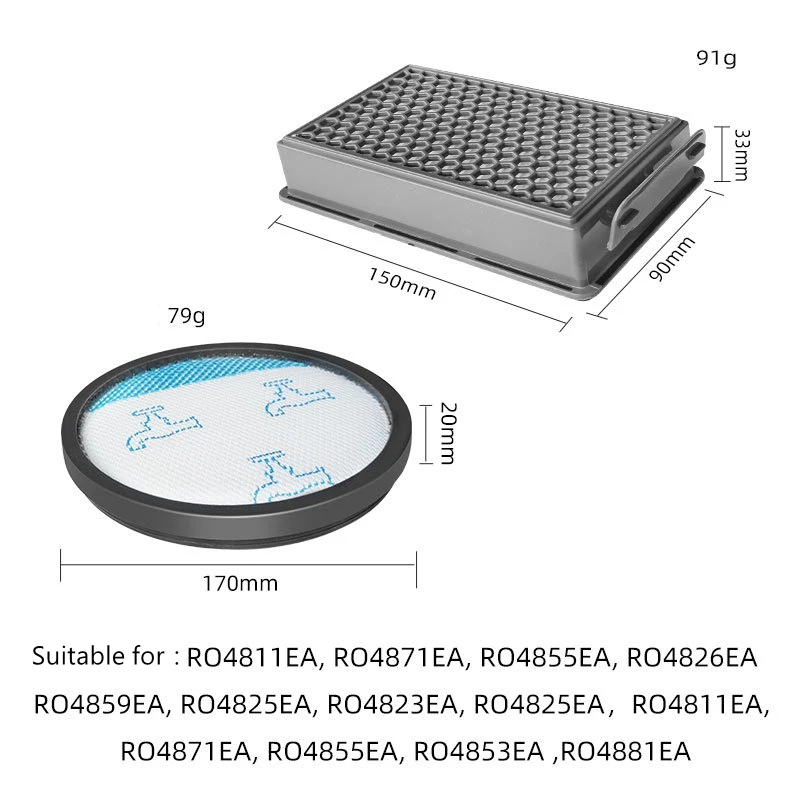 Conjunto de filtros Hepa para rowenta, Potência