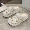 Women Clogs 2025 New Arrival Soft EVA Thick Platform Slippers Comfortable Garden Shoes Exquisite Fashion Girls Beach Sandals 1
