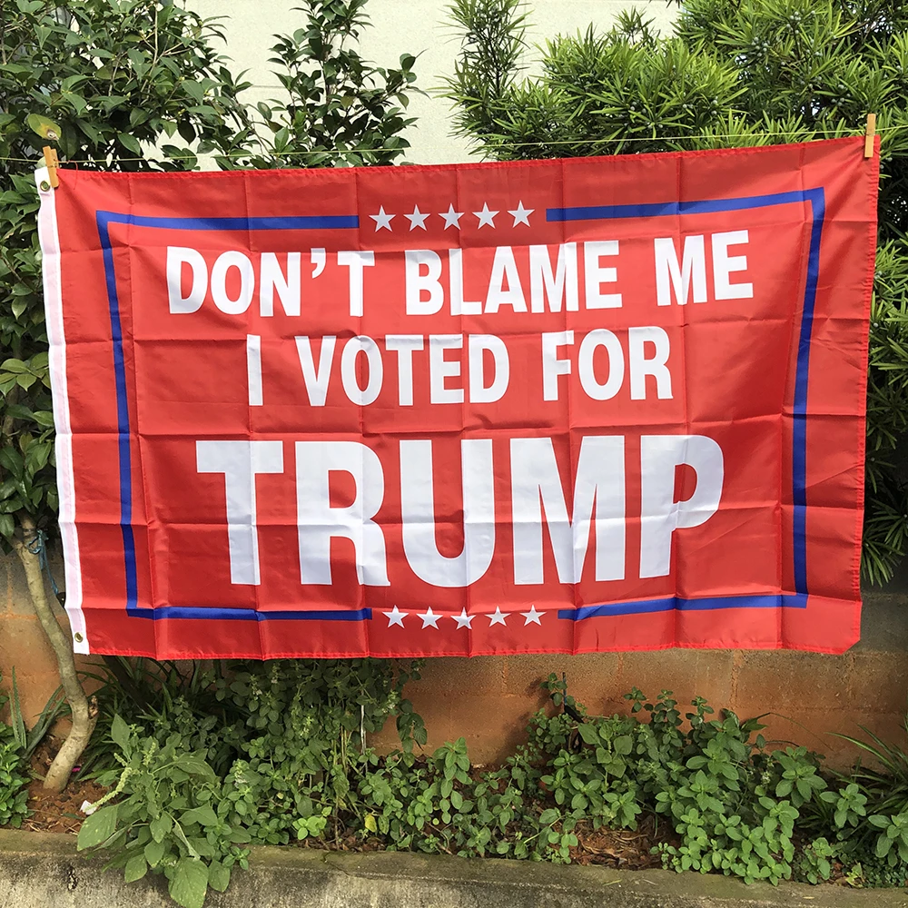 Z-One Flag 90 X150Cm Poliestere Di Alta Qualità Appeso Non Farmarmi Ho Votato Per Trump Flag Donald For President Usa