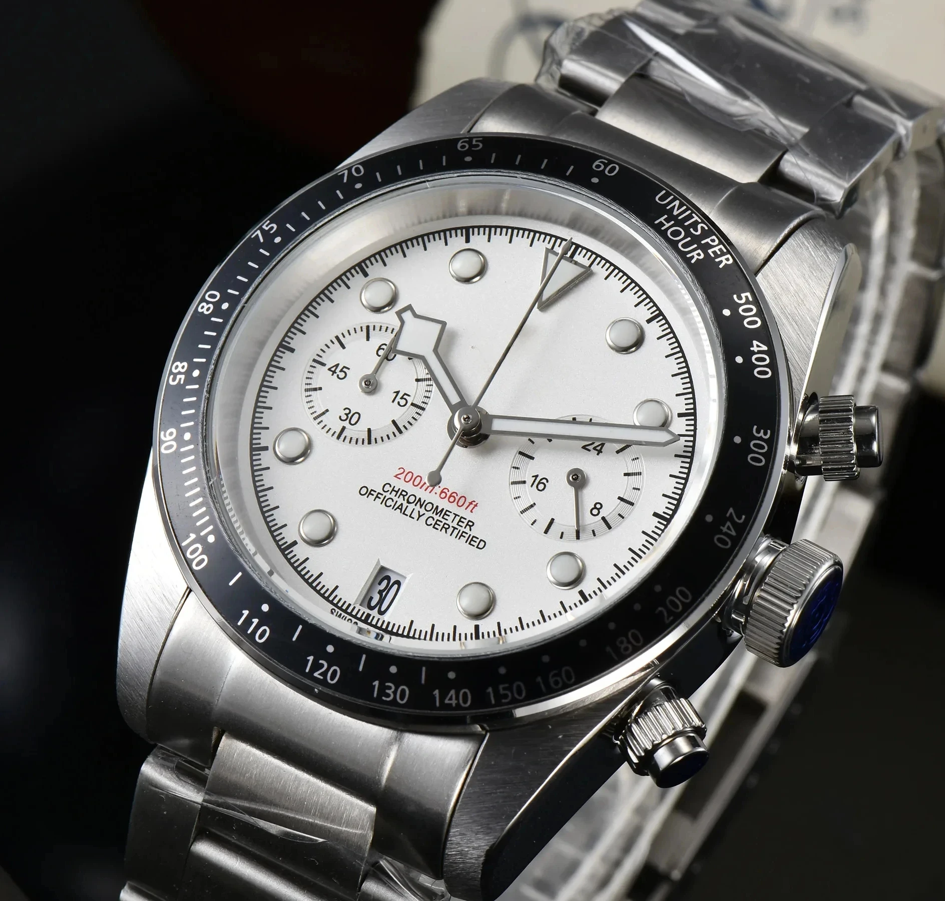 

2024 New Original Series Men's Stainless Steel Strap Six Eyes Non-Mechanical Fashionable Casual Quartz Watch Men Clock