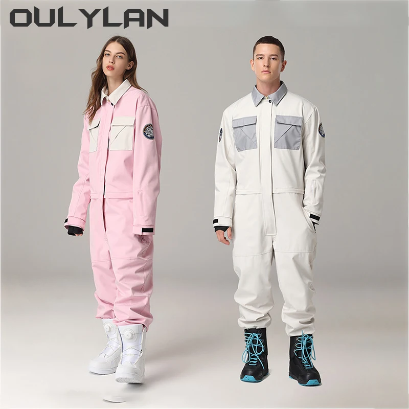 

New Ski Suits for Men Women Windproof Waterproof Skiing Clothes Overall Outdoor Sports Insulation Snowboarding Snow Jumpsuit