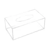 Clear Acrylic Tissue Box Holder Simple Rectangular Paper Napkin Cointainer Oragnizer for Car Home End Table 1