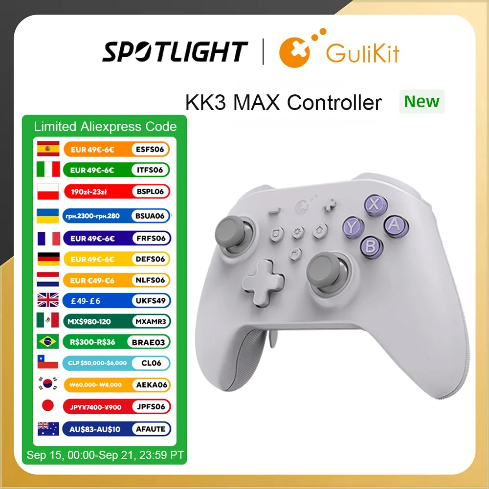 GuliKit KK3 MAX Controller NS39 KingKong 3 Gamepad with Hall