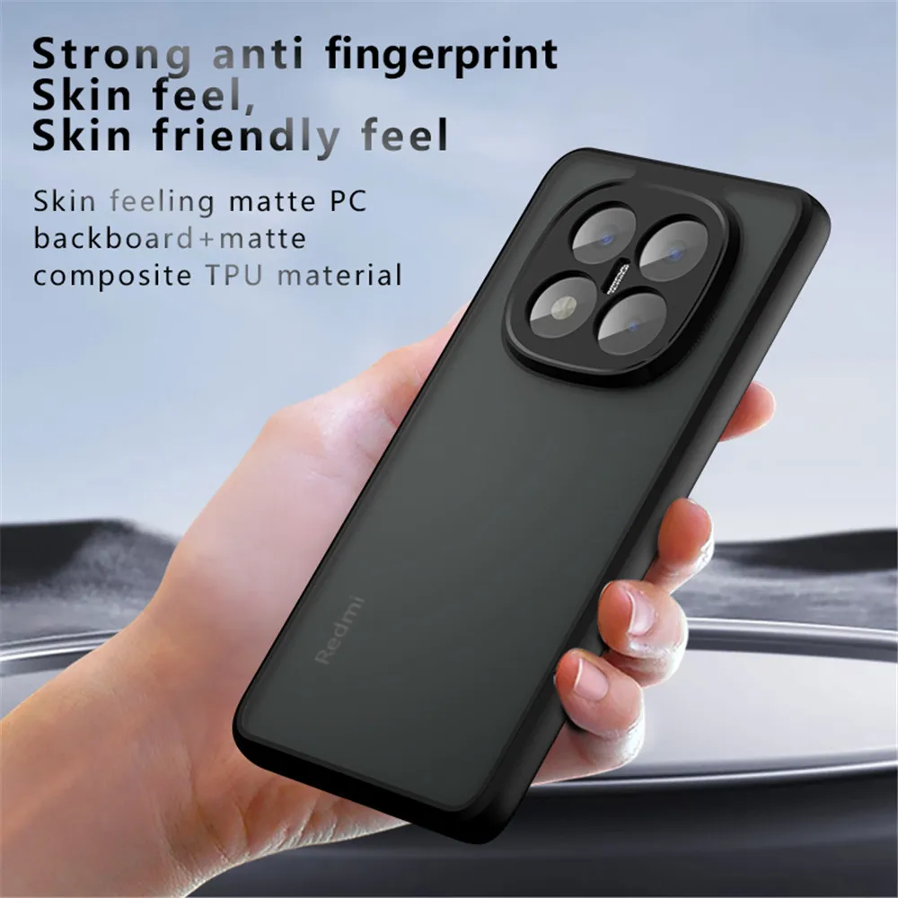 Luxury Armor Matte Transparent Acrylic Shockproof Phone Case