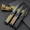 high-quality Stainless Steel Tactical Knife, Wilderness Survival Knife, Portable Self-Defense Straight Knife Set 2