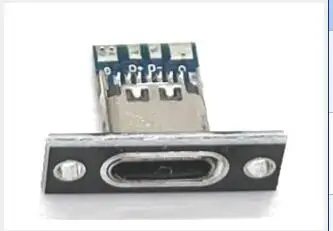 Pack of 10 USB Type-C Female Charging Ports with Fixing Plate