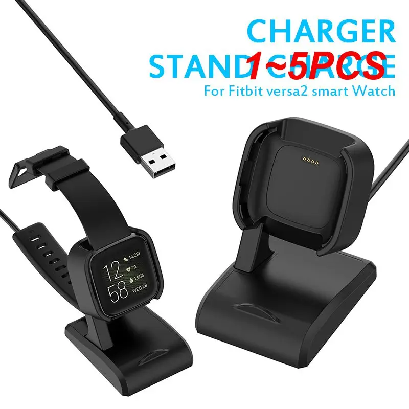 

Кабель для быстрой зарядки для умных часов Fitbit Versa2, 1-5 шт., 1 м, Usb-зарядное устройство, защитный чехол, может быть держателем для телефона, зарядный кабель