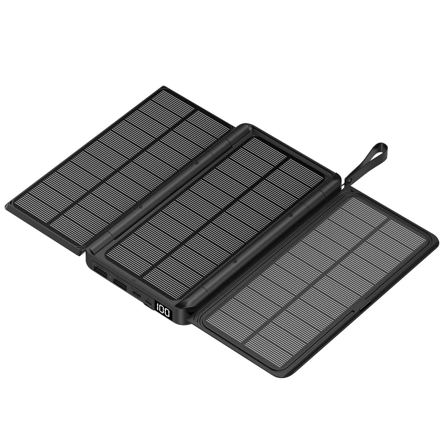 20000mAh outdoor  Solar Power Bank with 3 Solar Panel Qi Wireless Powerbank for iPhone 16 15 14 13 12 11 Huawei Xiaomi Poverbank 6