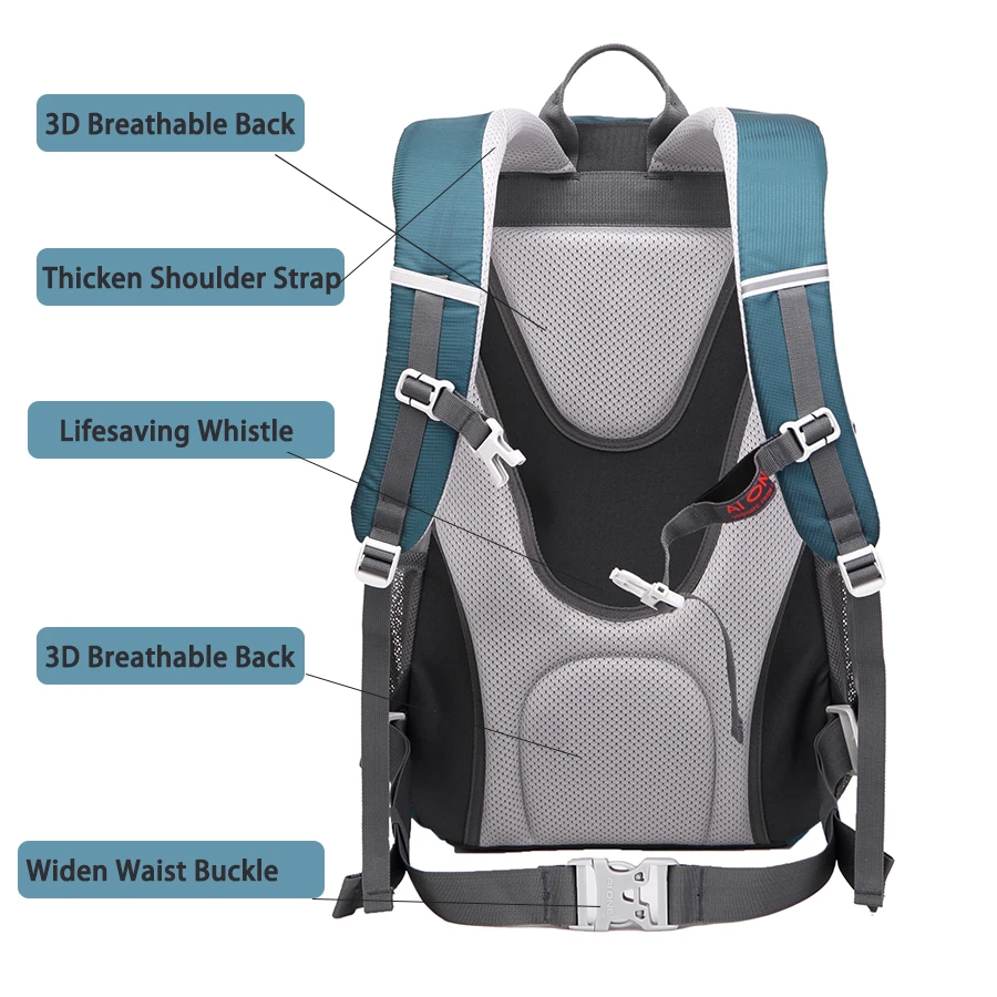 Hiking Backpack 30L Lightweight Travel Backpacks Hiking Daypack for Women Men Backpack Men Women Camping Daypack Outdoor 4
