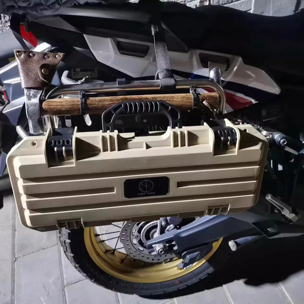 - New Motorcycle Saddlebag Support Bar Mount Bracket For Ducati Desert X Aluminium Alloy Hanging Bag Holder Luggage Carrier