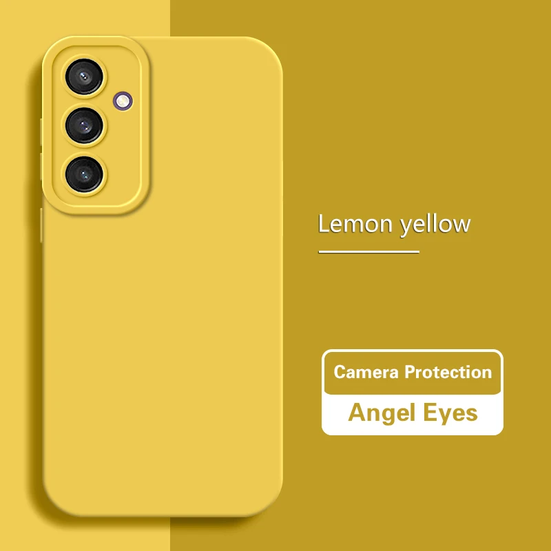 Matte Angel Eyes Fashion Liquid Silicone Phone Case - Soft Back Cover