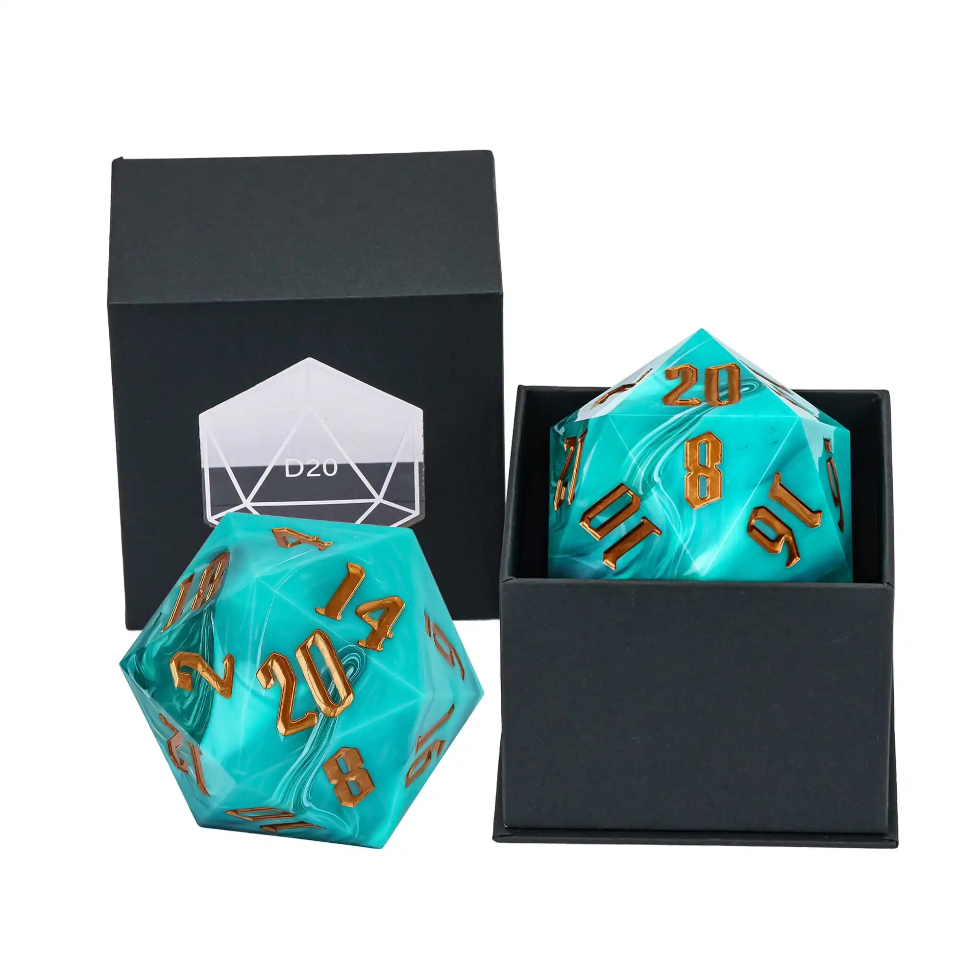55mm D20 20 Sides Large Size Polyhedral Dice for Role Playing Game D&D Bar Pub Party Board Games