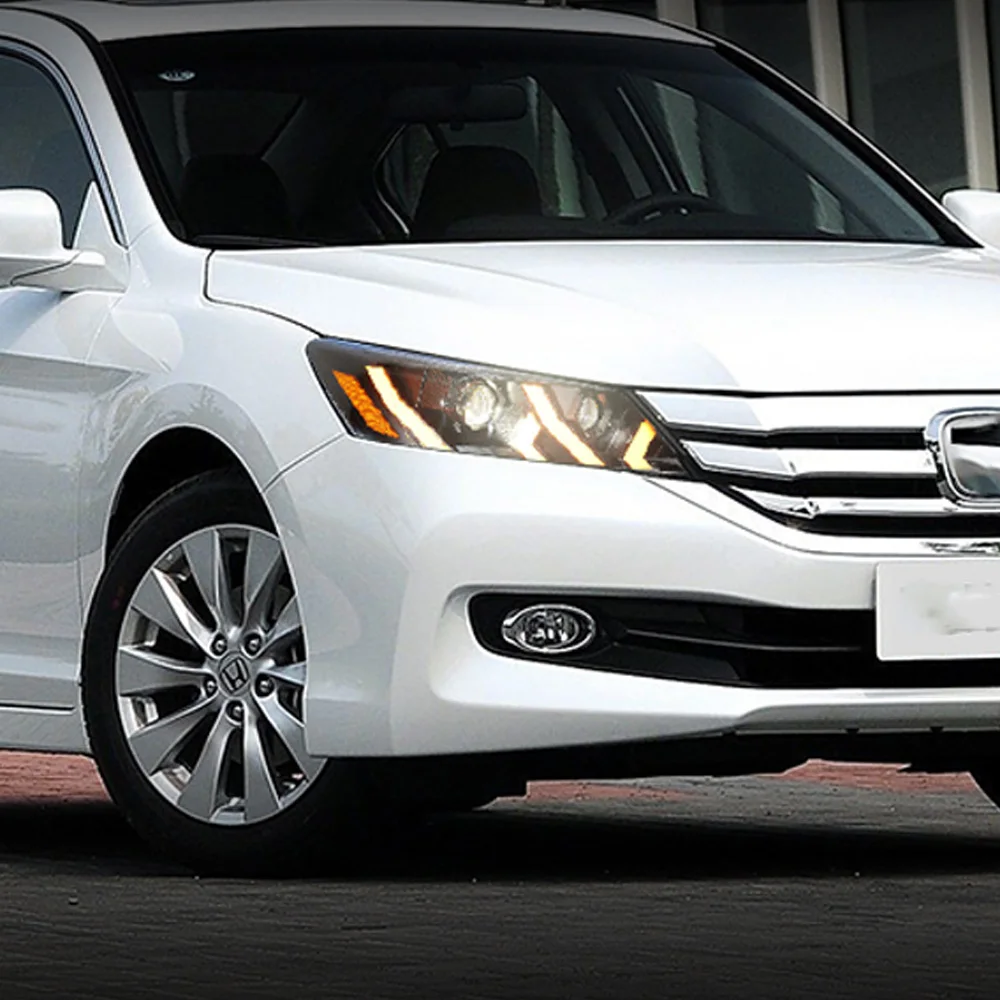 For Honda Accord 9th 2013-2015 Car Headlight Assembly Upgrade LED Lamborghini Style Projector Lens Car Tool Accessories - Image 5