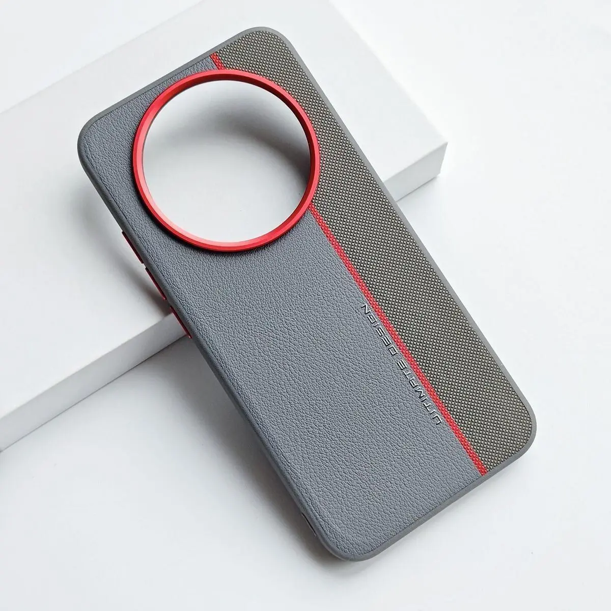 Fashionable Hard PU Leather Protective Back Cover Case