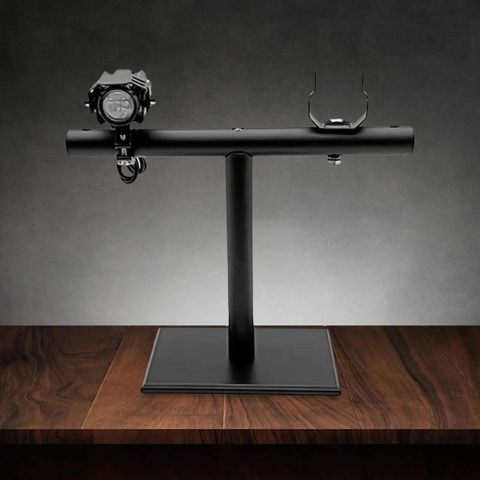 

Auto Light Display Stand T Shaped Metal Stand Holder Car Light Display Stand