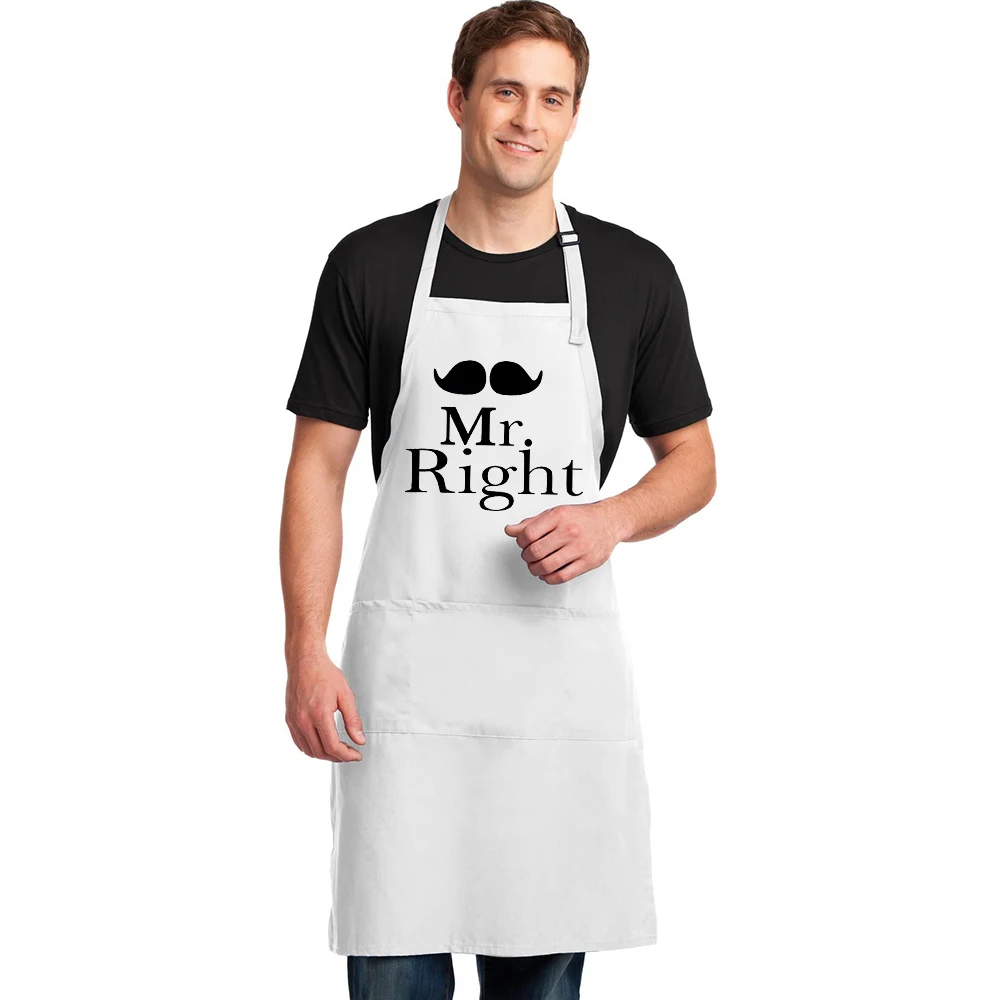 Valentine Rosoz Couples Aprons Kitchen Apron Set for Engagement Wedding Anniversary Bridal Shower Gift Bride Wedding Gifts Apron - Image 4