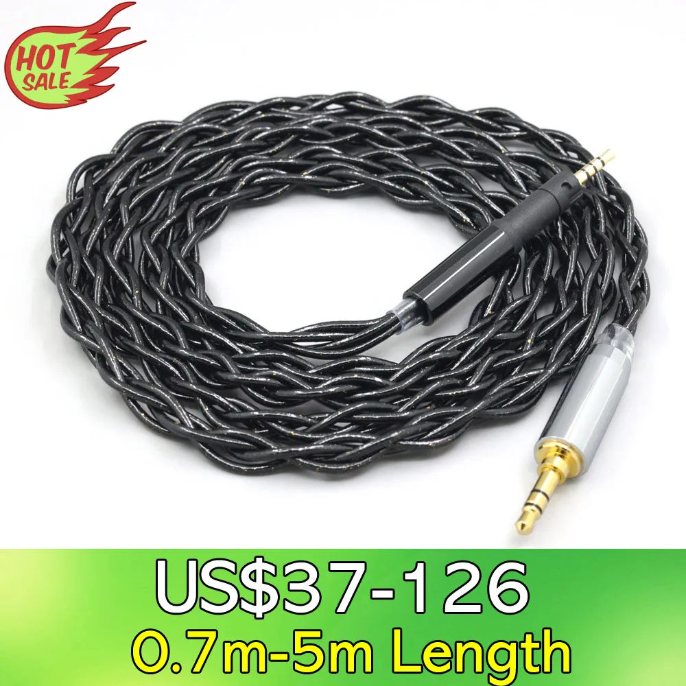 

LN008344 99% Pure Silver Palladium Graphene Floating Gold Cable For Sennheiser HD599 HD569 HD 560S HD559 hd560s