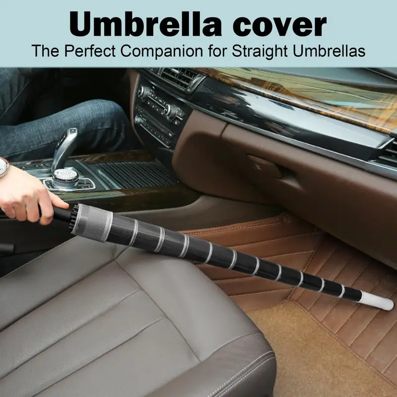 Umbrella Waterproof Cover 70cm/80cm PVC Non-drip Retractable Cover for all straight pole umbrellas Clear Wet Umbrella Bags