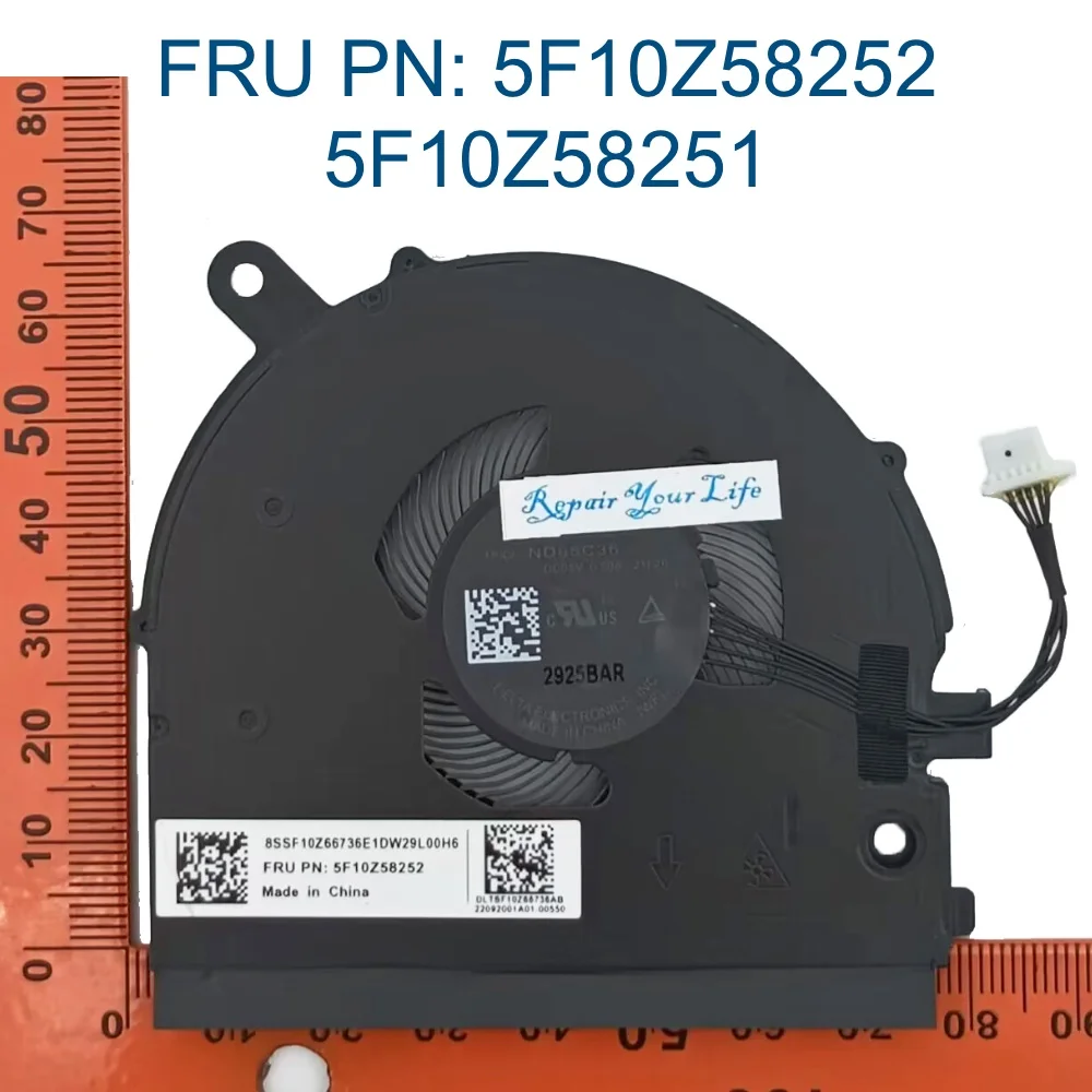 Laptop Cooling Fan for Lenovo L13 Gen 3 Gen 4 ThinkPad 21B3 21B4 21FN 21FQ Notebook PC CPU Cooler Radiator 5F10Z58252 5F10Z58251