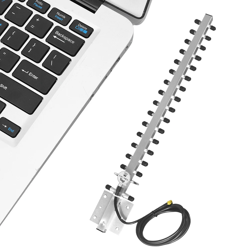 Yagi WiFi Antenna 2.4Ghz (25Dbi) Wireless Yagi Antenna Directional Booster With RP-SMA Connector For Wireless Network Router
