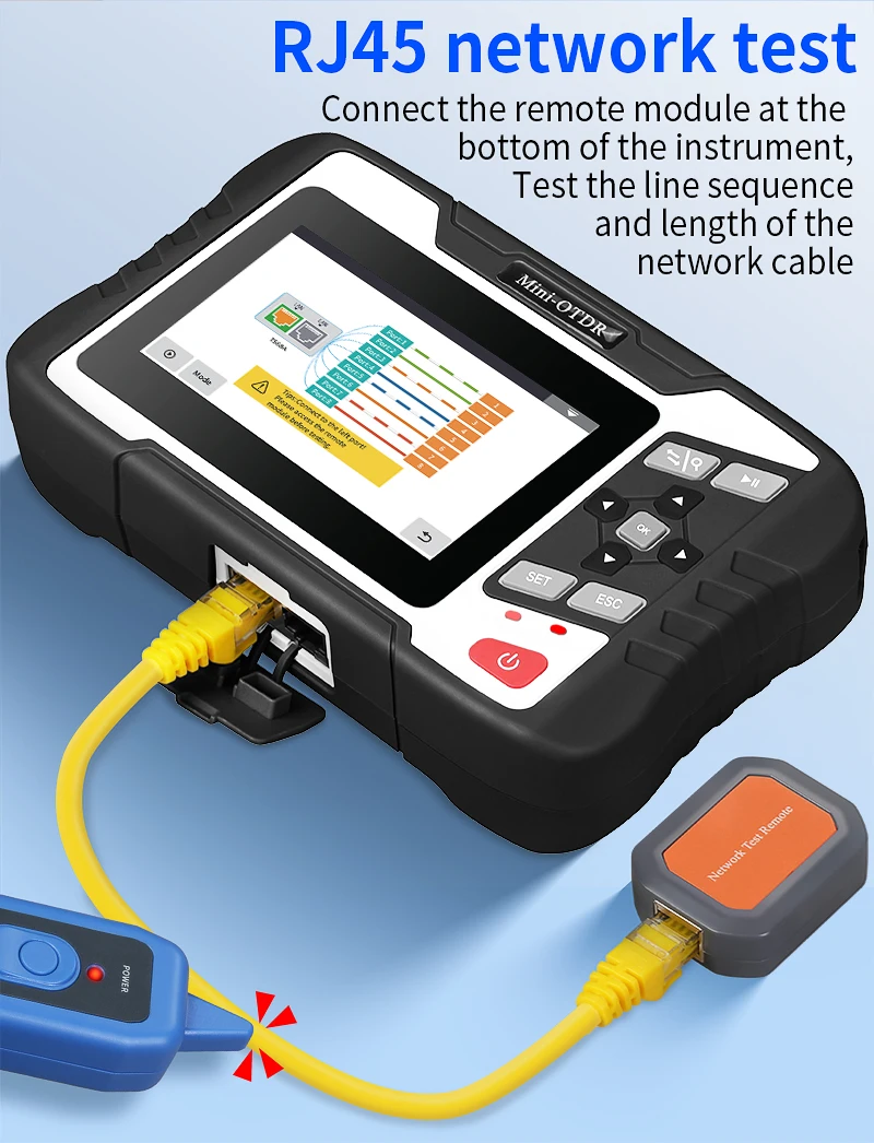 AUA-100U/100A Optical Time Domain Reflectometer 1310/1550nm OTDR Fiber Optic Cab