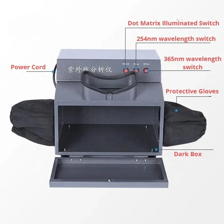 3Q Ultraviolet Analyzer UV Detection Lamp Testing Machine 254nm 365nm Portable New Tester 5