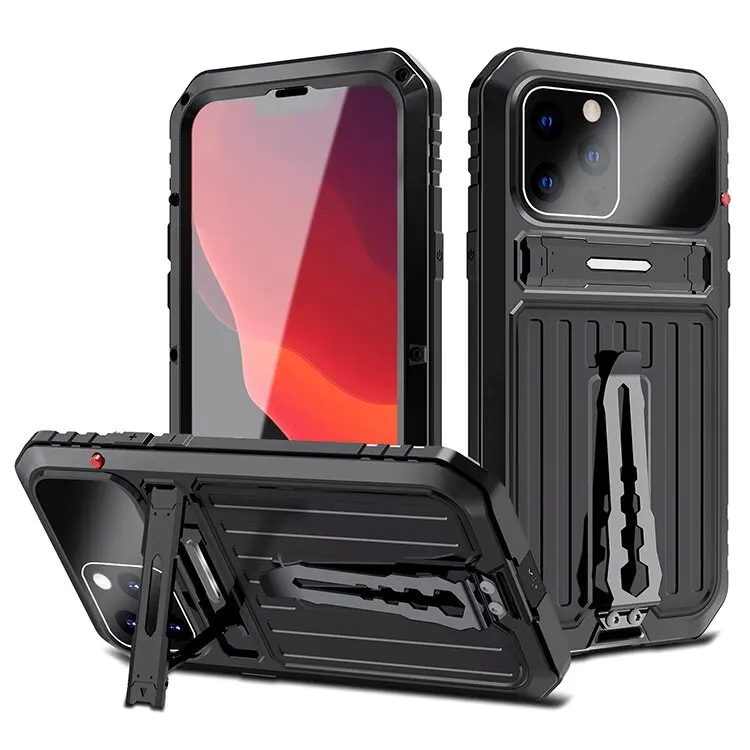 

Дропшиппинг сверхпрочная защита для Iphone 14 13 12 Pro Max откидная подставка полностью закрытый силиконовый ударопрочный чехол