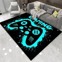 Gamer Rugs for Bedroom Boys Teens Printed Game Gamepad Carpets Living Room Mat Home Decor Non-Slip C Gamer Decor Doormats 2