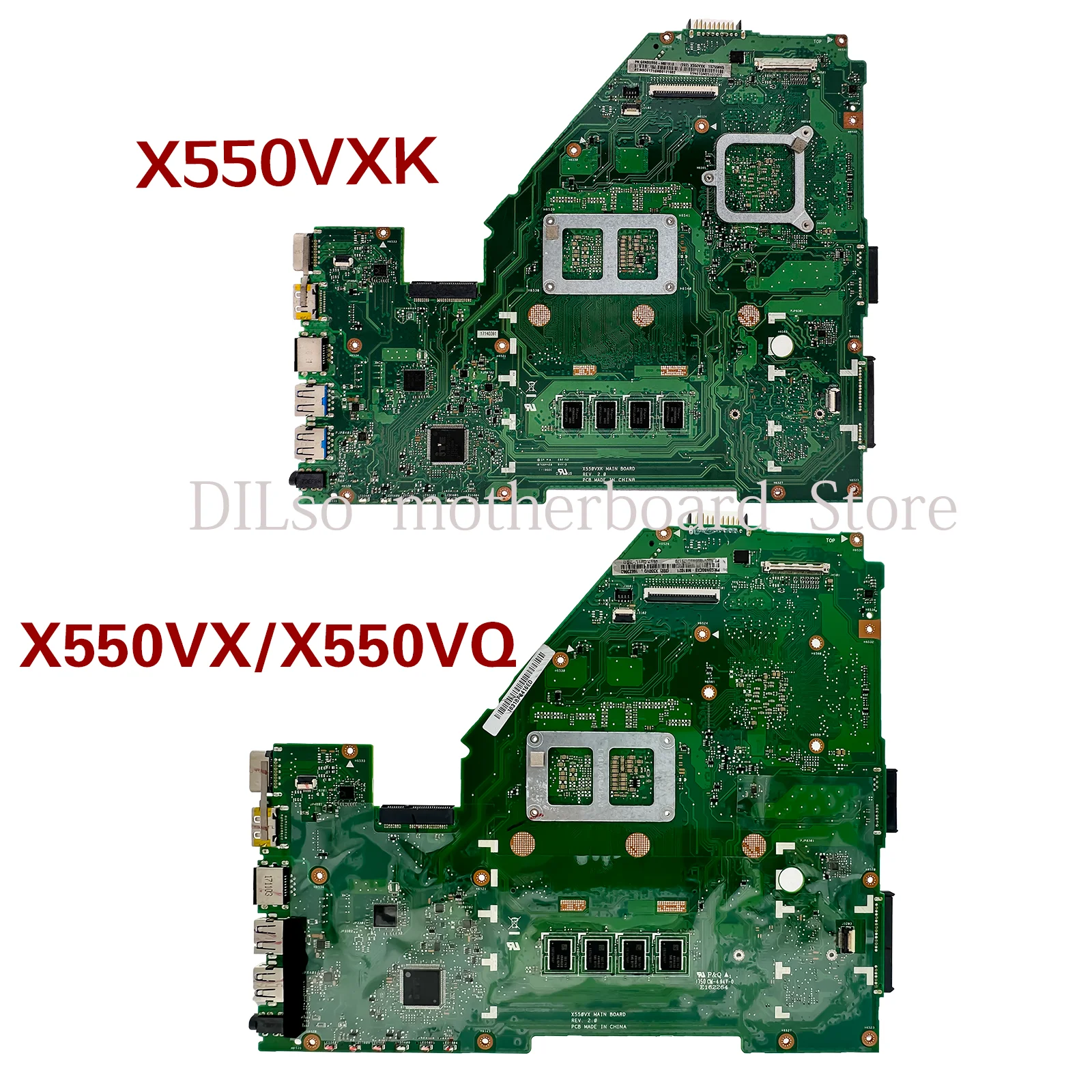 Placa-mãe Portátil A550v W50v X550v X550vq Fh5900v Placa-mãe i5 I76700hq I77700hq 8g 4g-ram Gtx940m 950m2g4g X550vx X550vxk - Imagem 6