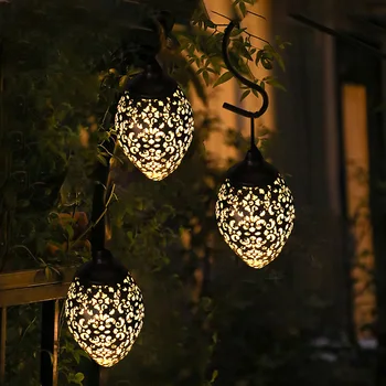 Solar Light LED Lantern Garland Waterproof Courtyard Light Hanging Outdoor Fairy Lights for Solar Lamp Garland Garden Decoration 1