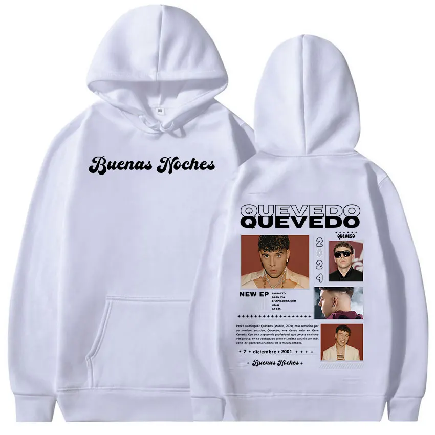 Rapper QUEVEDO Tour 2024 Graphic hoodie Men's Women Hip Hop Fashion pullover Sweatshirt y2k harajuku Oversized hooded Streetwear 2