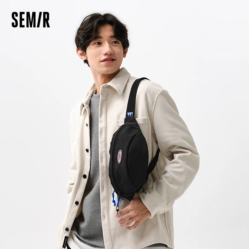Semir Crossbody Bag Men Outdoor Sports Chest Bag Retro College Style Couple Backpack