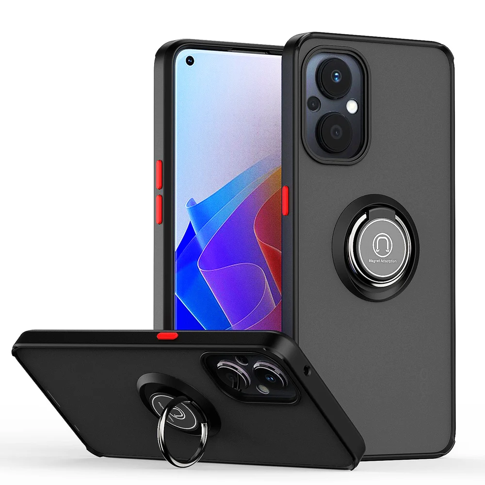 Shockproof Phone Case With Ring Stand For Oppo Reno7 Pro And A_voghion.com