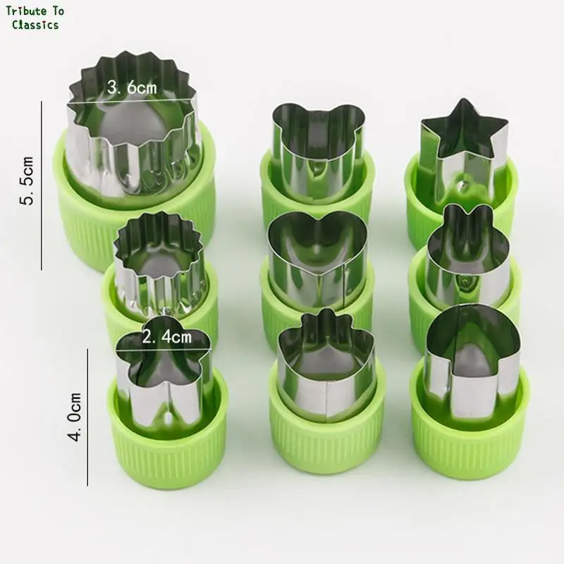 Fruit & Vegetable Cutter 9Pcs Set Stainless Steel