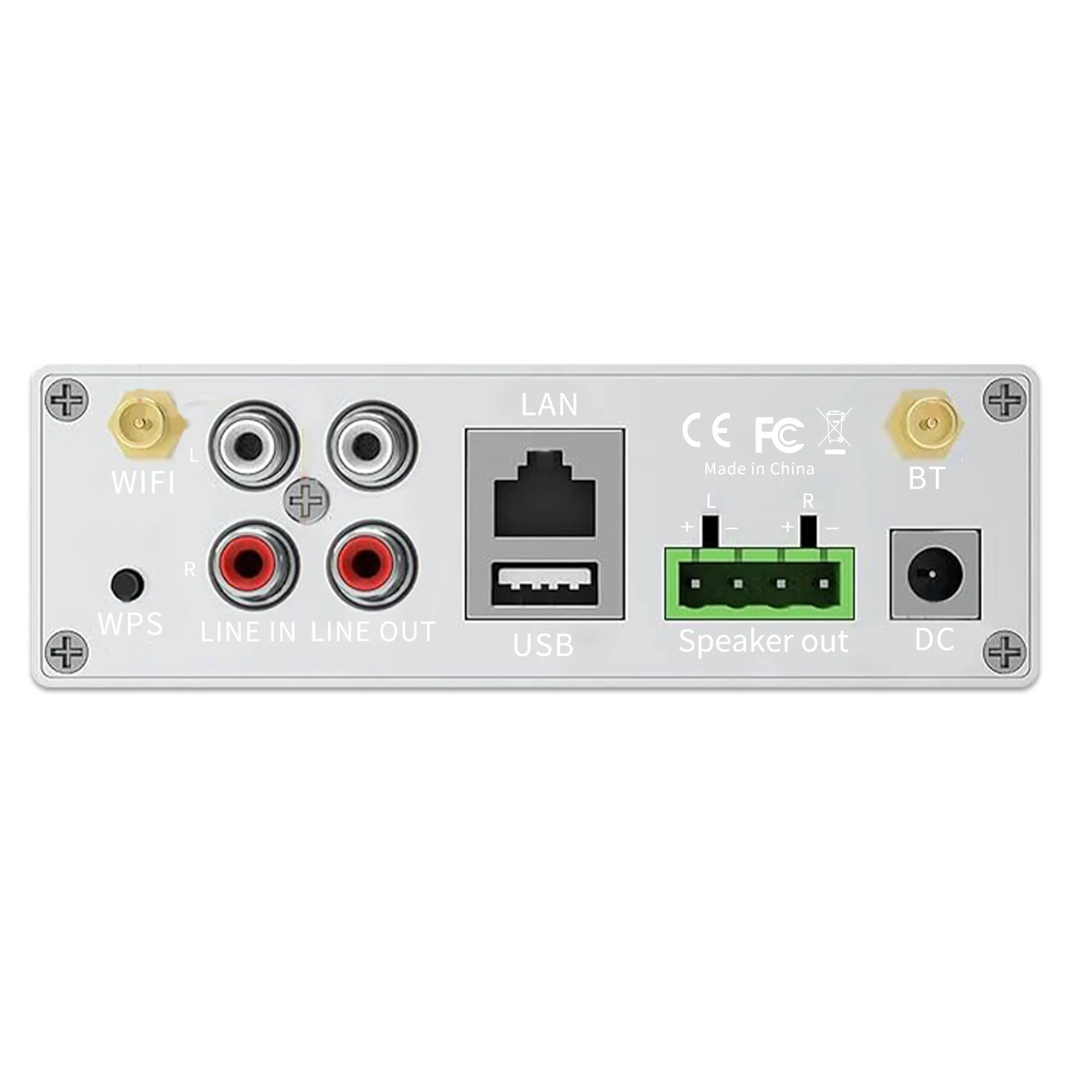 eppfun Airplay WIFI Bluetooth 5.2 DAC HIFI Audio120W Preamplifier Receiver 2.0 Channel Integrated Amp Home Speakers