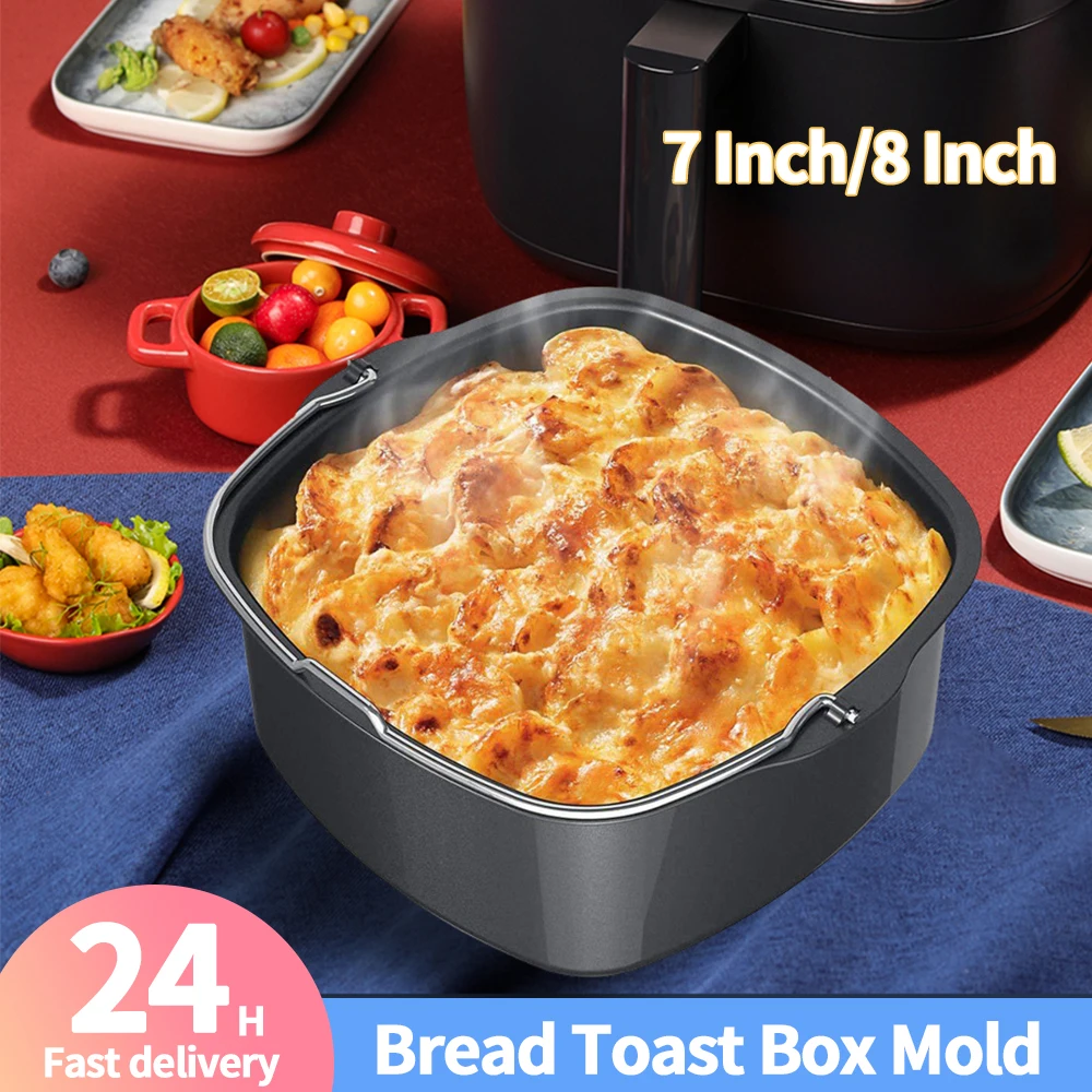 Bpa-free-7-inch-8-inch-Braten-Pizza-Kuchen-korb-Brot-Toast-Box-Form ...