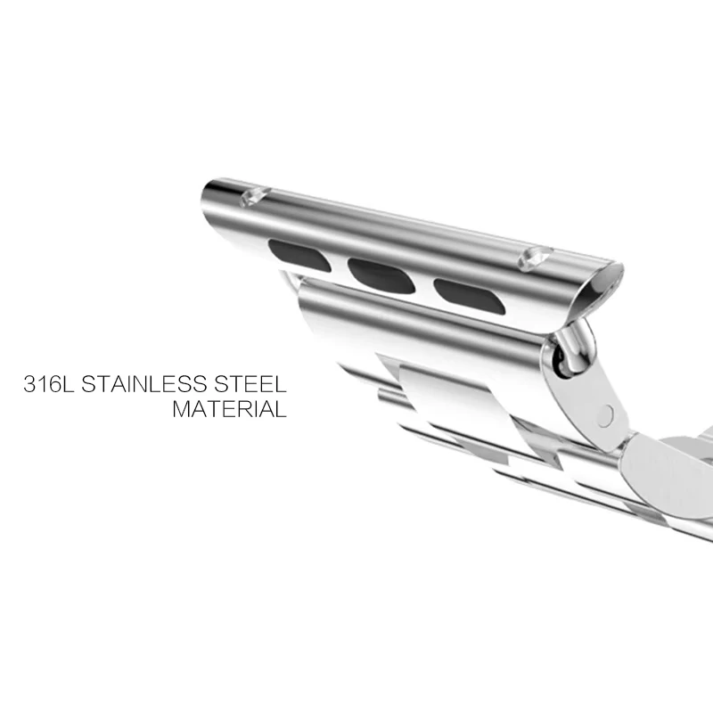 Premium Stainless Steel Connector Adapter Set for Apple Watch - Sleek and Durable Design Accessories