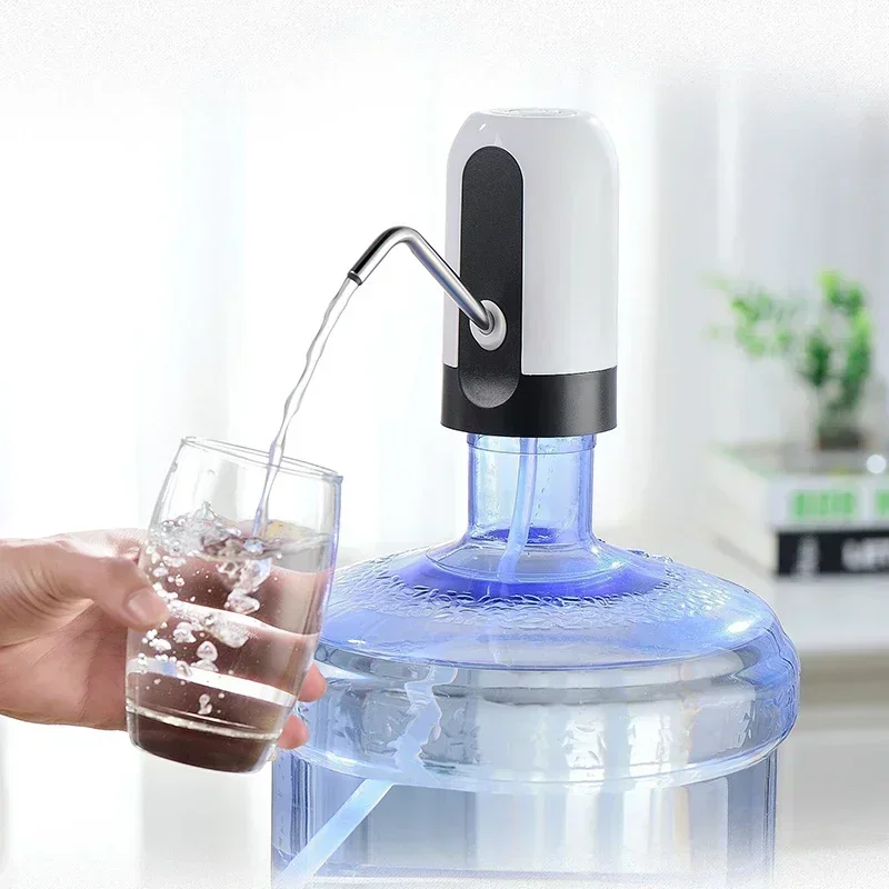 Automatic USB Charge One Click Switch Dispenser Kitchen Water Bottle Pump Universal Electric Cordless Water Pump Dispenser Pump