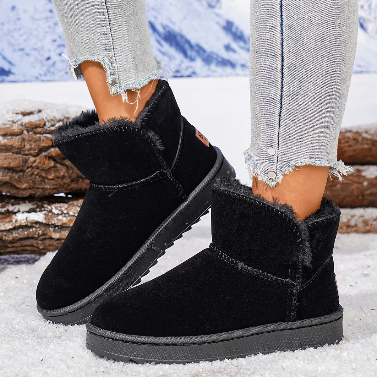 High Quality Non Slip Ankle Boots Warm Shoes 2025 New Men's Winter Boots Outdoor Waterproof Winter Shoes for Woman's Snow Boots