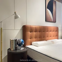 Meubles de chambre à coucher, ensemble de chambre à coucher moderne, Design moderne, lit Double de luxe, lit en cuir, hôtel, appartement 6