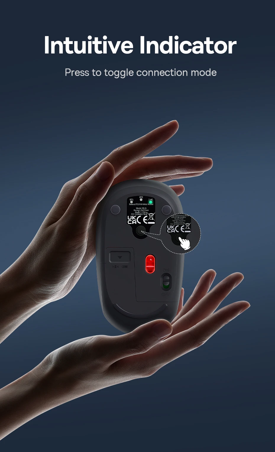 souris sans fil bluetooth ergonomique et pour ordinateur pc