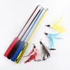 97cm Retractable Cat Feather Toys Kitten Funny Rod Cat Wand Toys Plastic Pet Cat Toys Interactive Stick Pet Cat Supplies