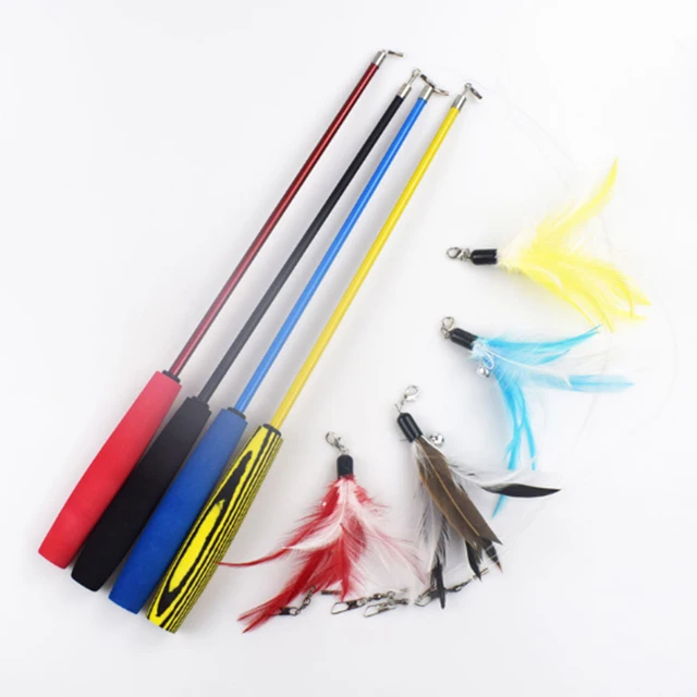97cm Retractable Cat Feather Toys Kitten Funny Rod Cat Wand Toys Plastic Pet Cat Toys Interactive Stick Pet Cat Supplies 97cm Retractable Cat Feather Toys Kitten Funny Rod Cat Wand Toys Plastic Pet Cat Toys Interactive Stick Pet Cat Supplies