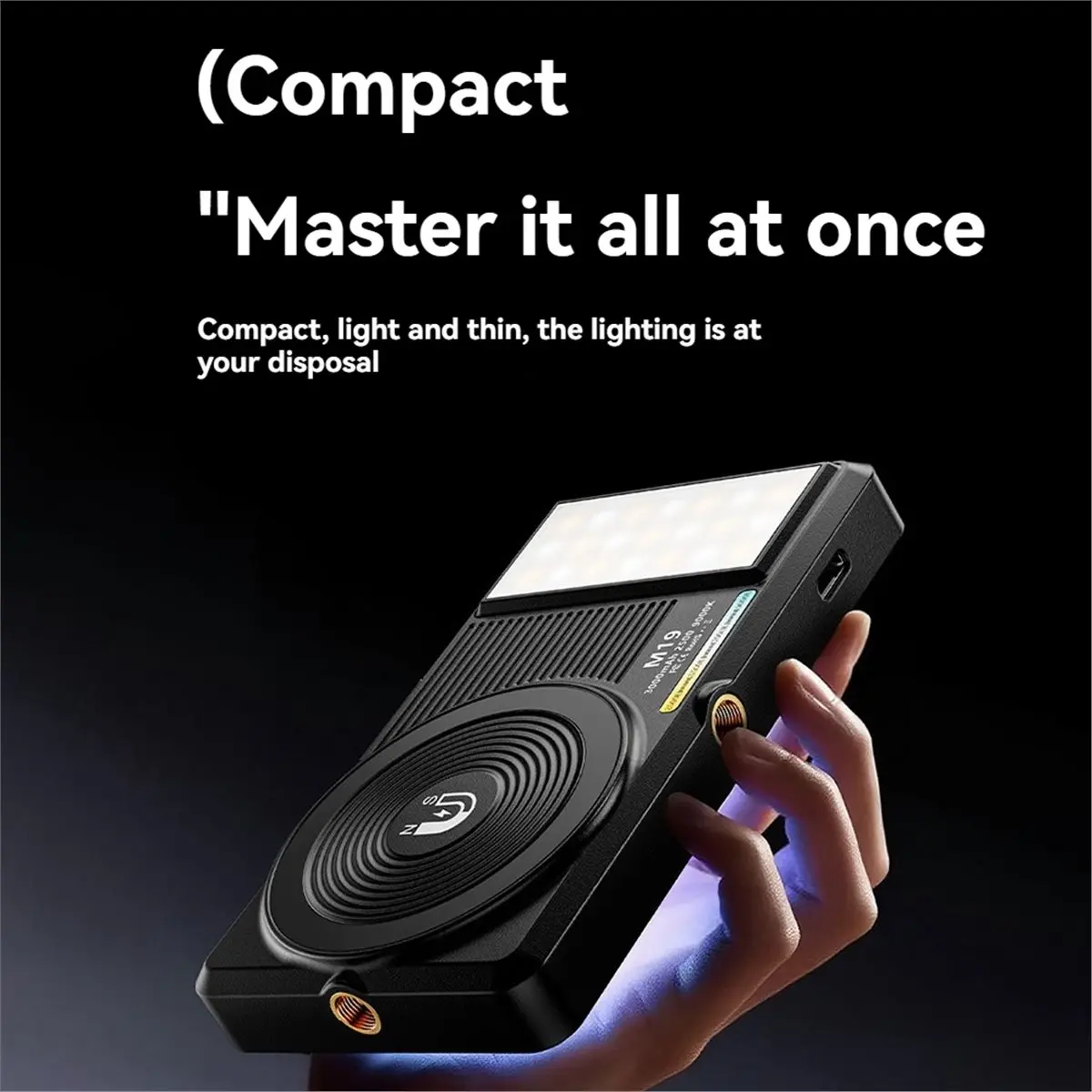 A10R 마그네틱 필 라이트 클립 포켓 라이트 비디오 카메라 라이트 폰 셀카 라이트 휴대용 비디오 필 라이트