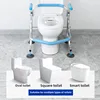 Aluminum Alloy Handrails Adjustable Toilet Assist Rack Armrest Anti-rollover Chair Shower Seat Disability Products Safety Rails 2