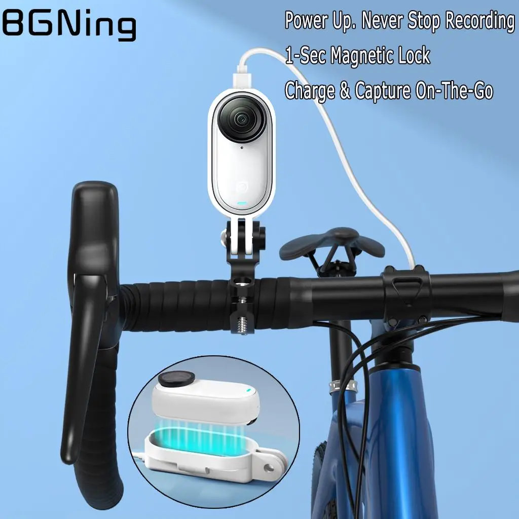 Go 3S Magnetisches Halterungsset, Lade-Vertikal-Horizontal-Adapter für Insta360 Go 3, Schnellverschluss-Schutzhülle, Kamerazubehör