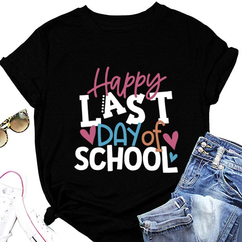 

Summer day High Quality Street Shirt 95% cotton Ladies Plus-size S-XL Casual Ladies Top T-shirt